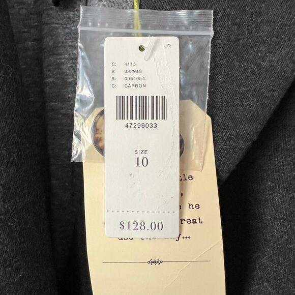 NWT Cartonnier Anthropologie Blazer Jacket - Gray - Size 10 - Picture 3 of 11